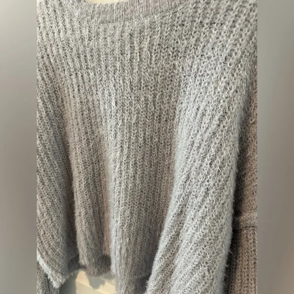 NWT- RSQ Crop Lurex Pullover Knit Sweater - Picture 9 of 14